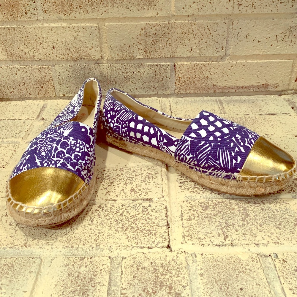 Cap-toe Espadrille Flats